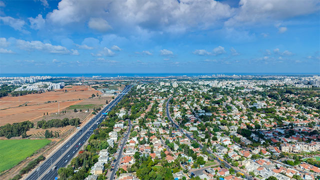 סיור וירטואלי רמת השרון צילום אווירי